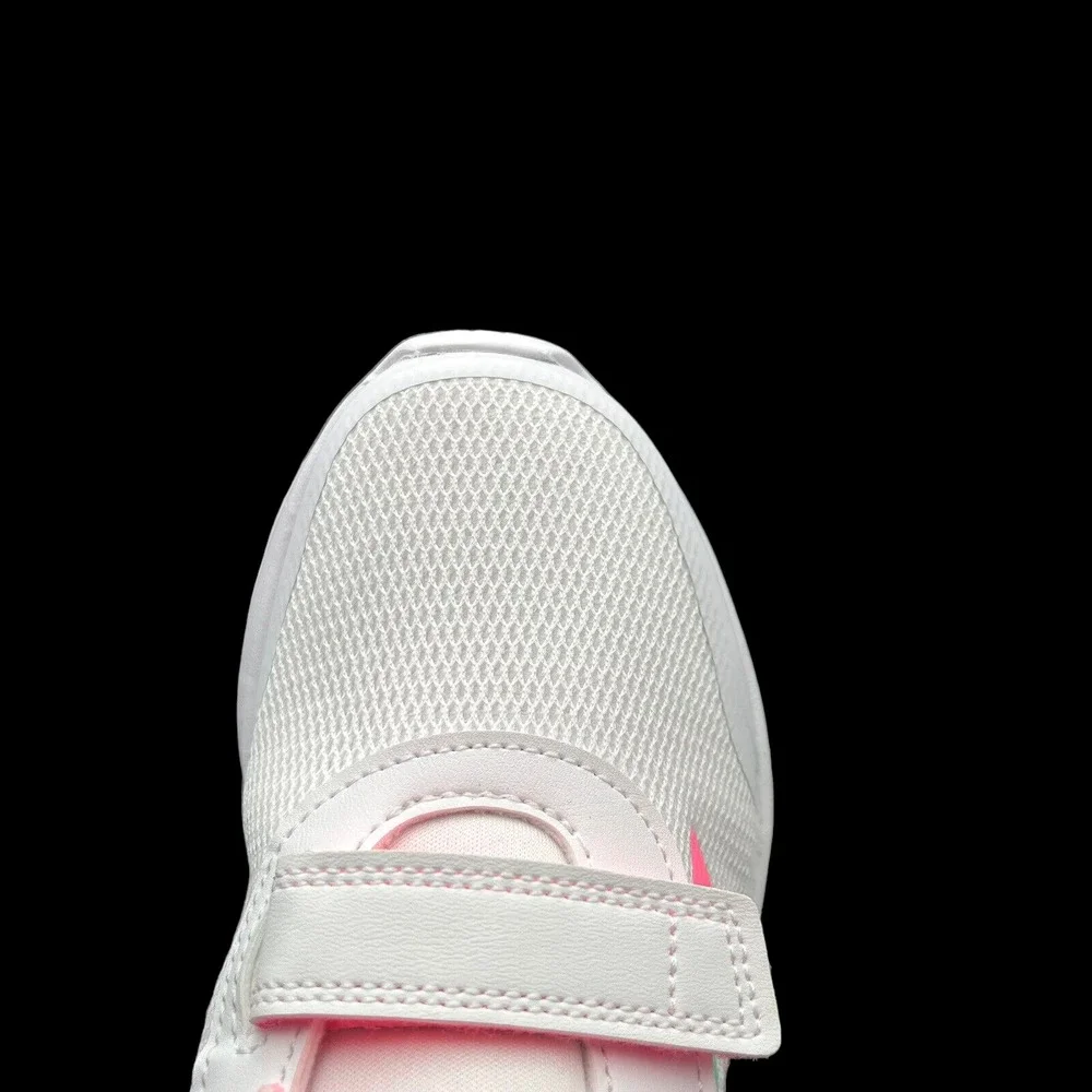 Adidas Youth Girls Running Shoes Size 3 White Multi Lightweight Comfort Sneakers